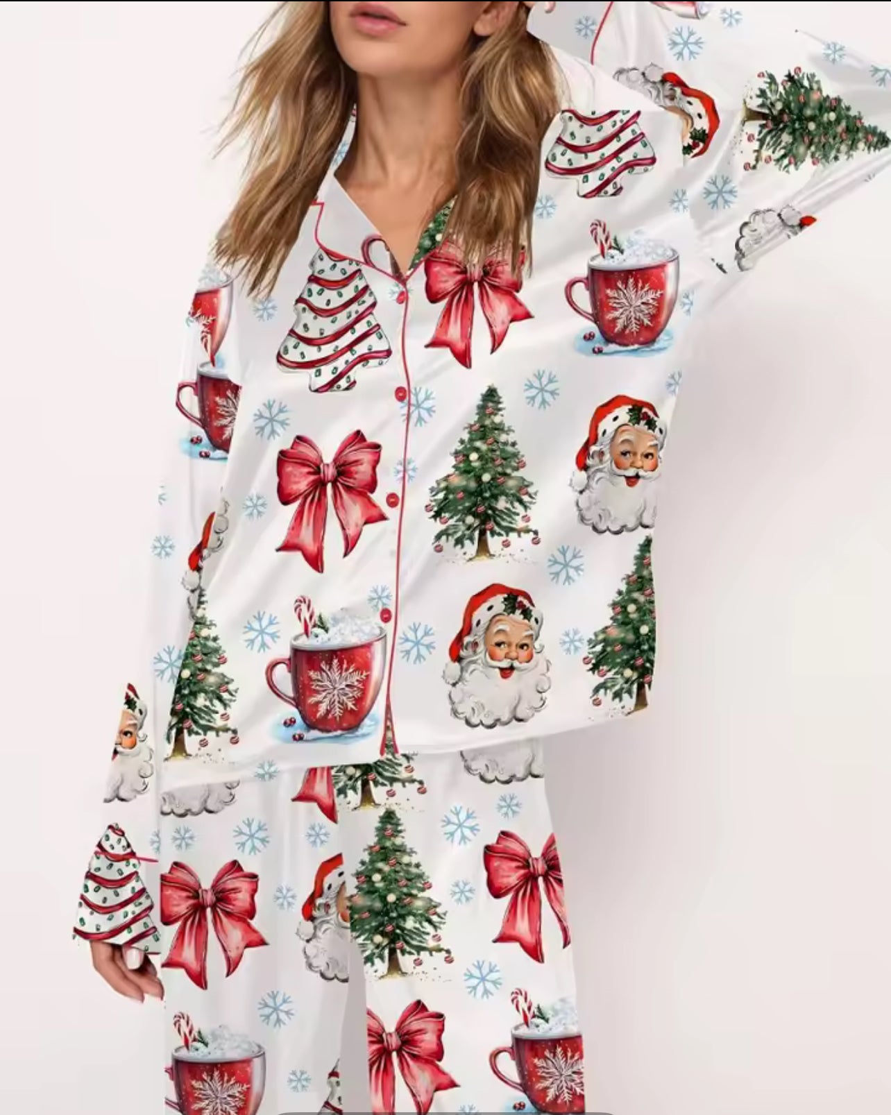 Christmas themed ladies pyjamas