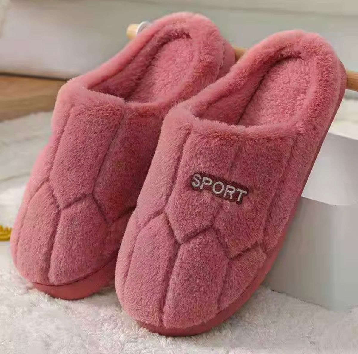 Mauve Comfort Cloud Slippers