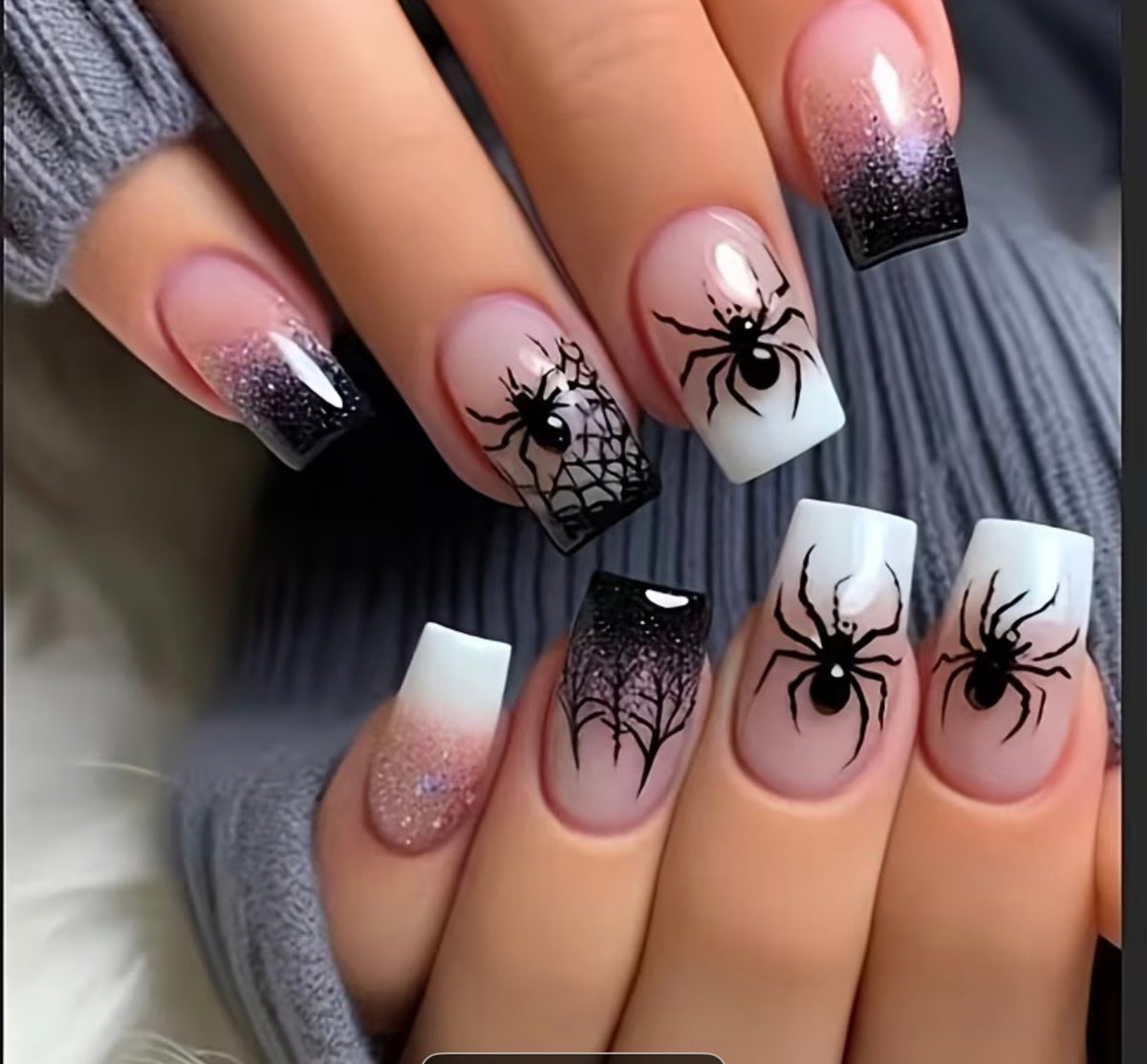 Halloween press on nails.