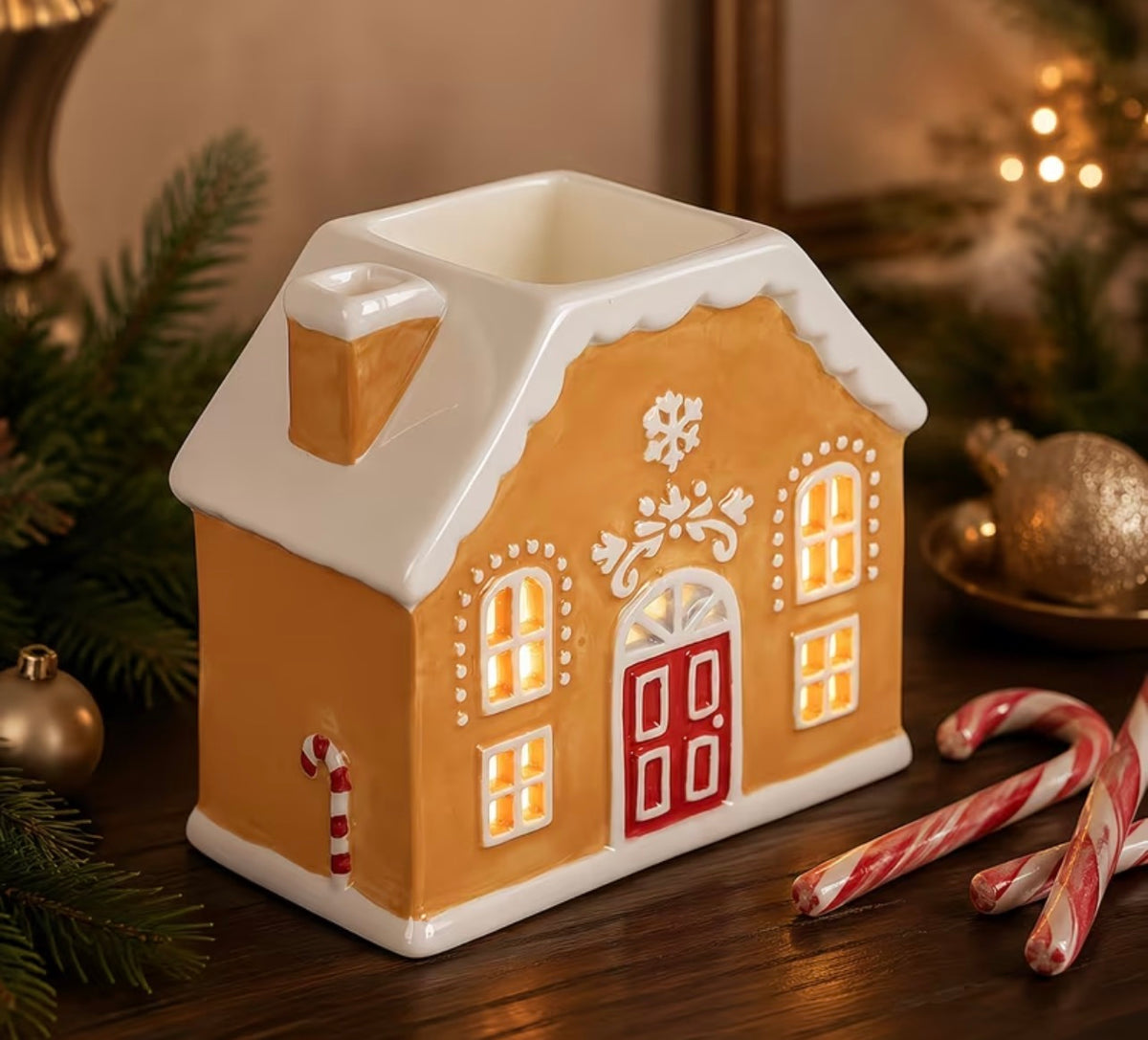 Santa’s Magical North Pole and Gingerbread Wishes Wax melt burner