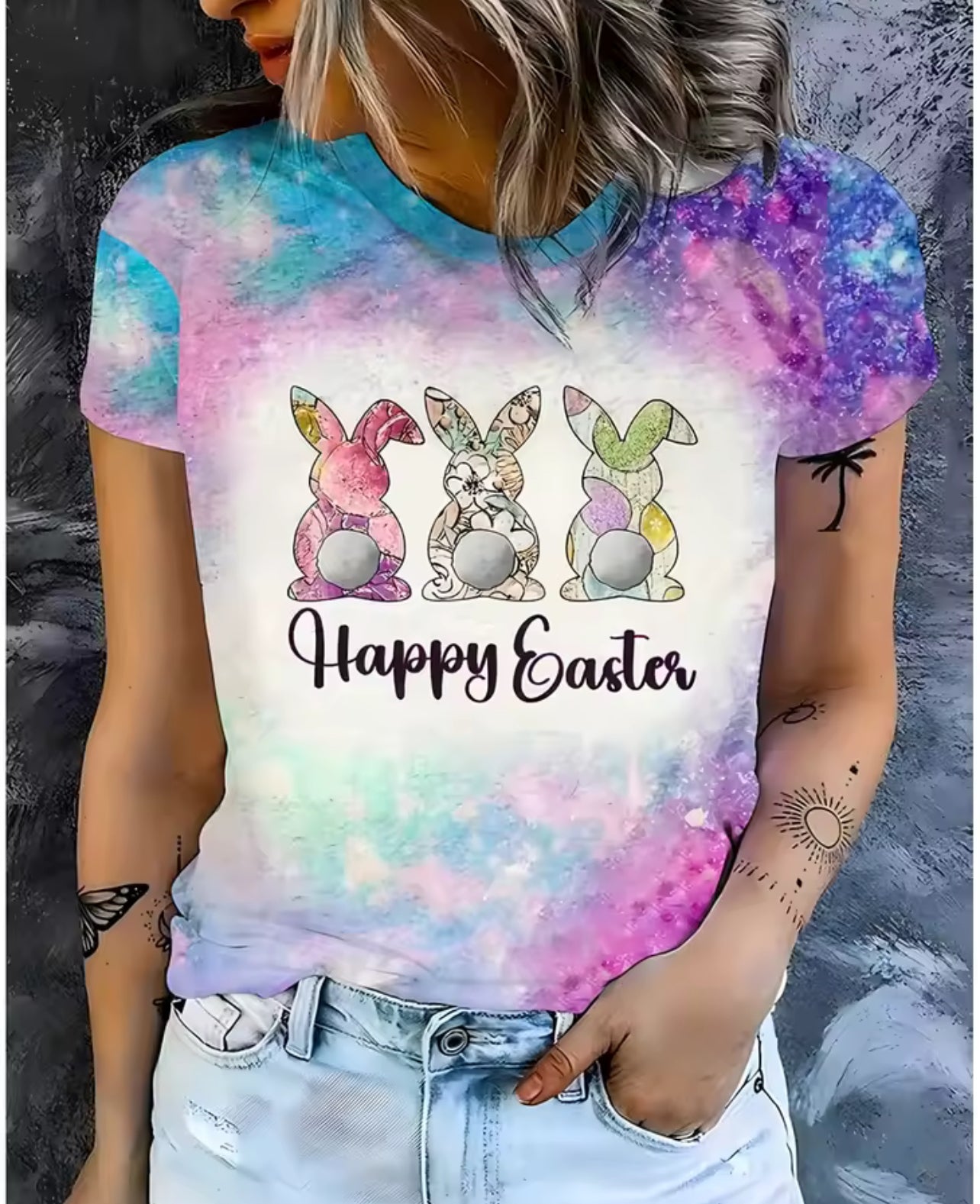 Stunning Easter bunny 3D ladies T-shirt * pre order*