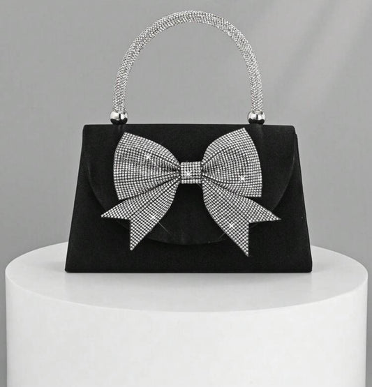 ✨ Midnight Diamond Bow Bag ✨