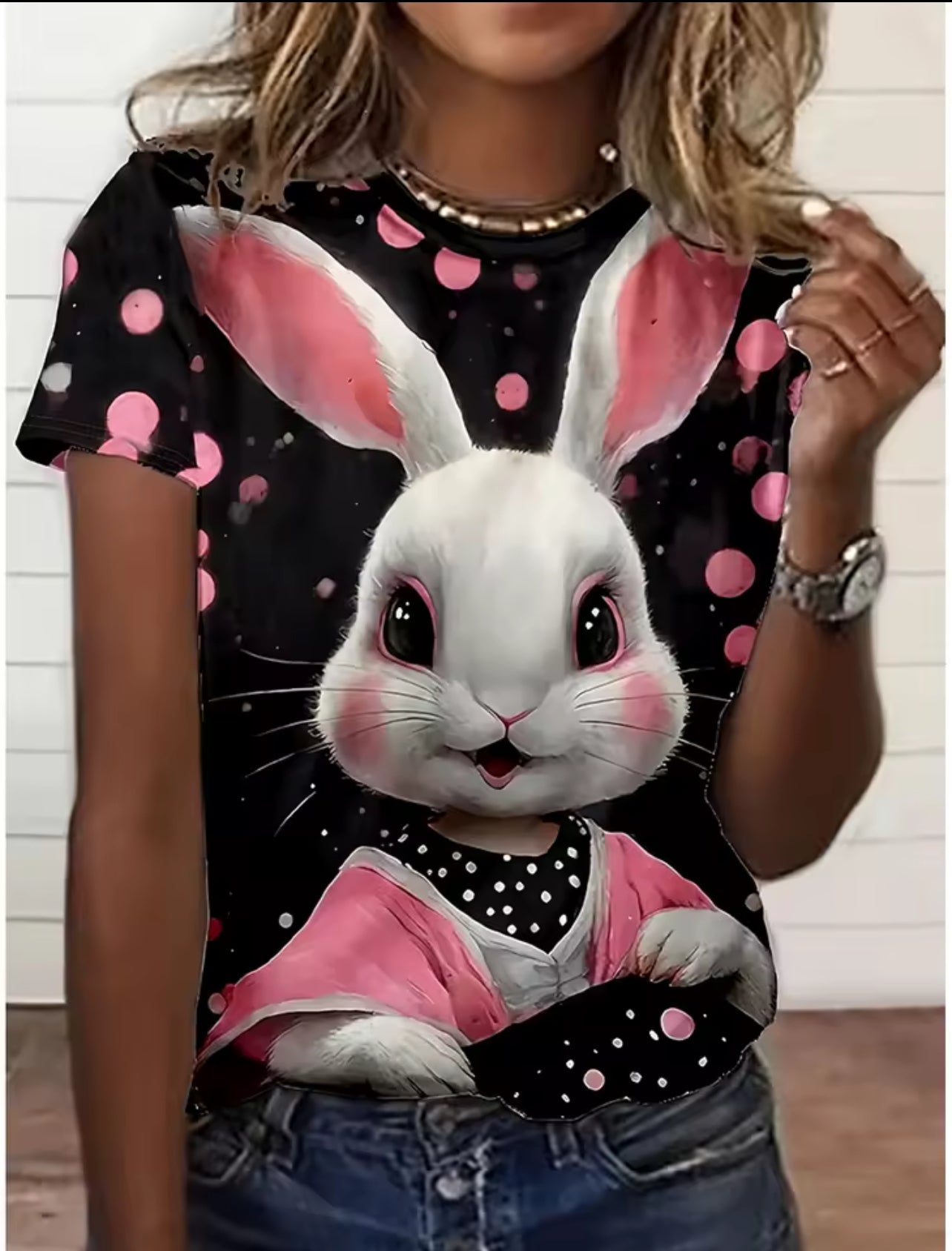 Stunning Easter bunny 3D ladies T-shirt * pre order*