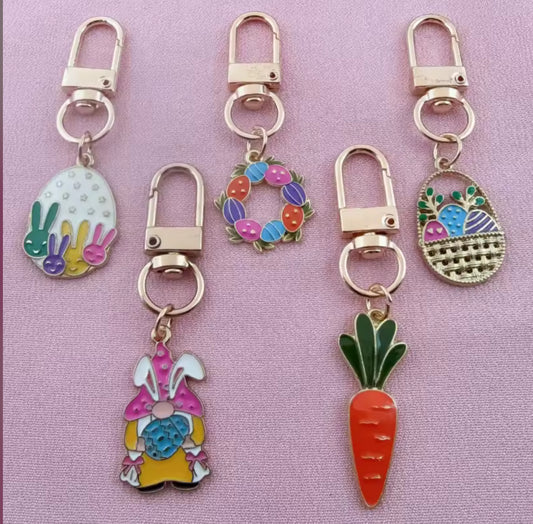 5 pcs Easter key chains