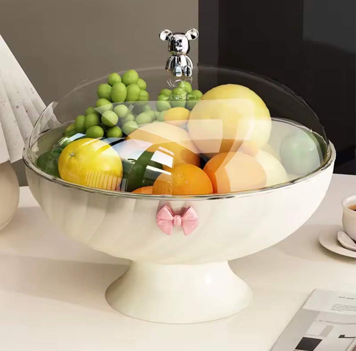 Pretty Bow Elegance Fruit Bowl
