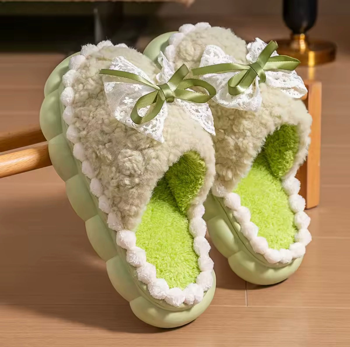 Lace Cloud Slippers