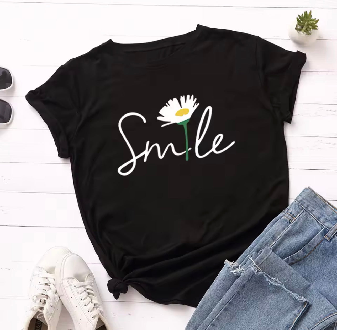 Smile with sunflower T-shirt