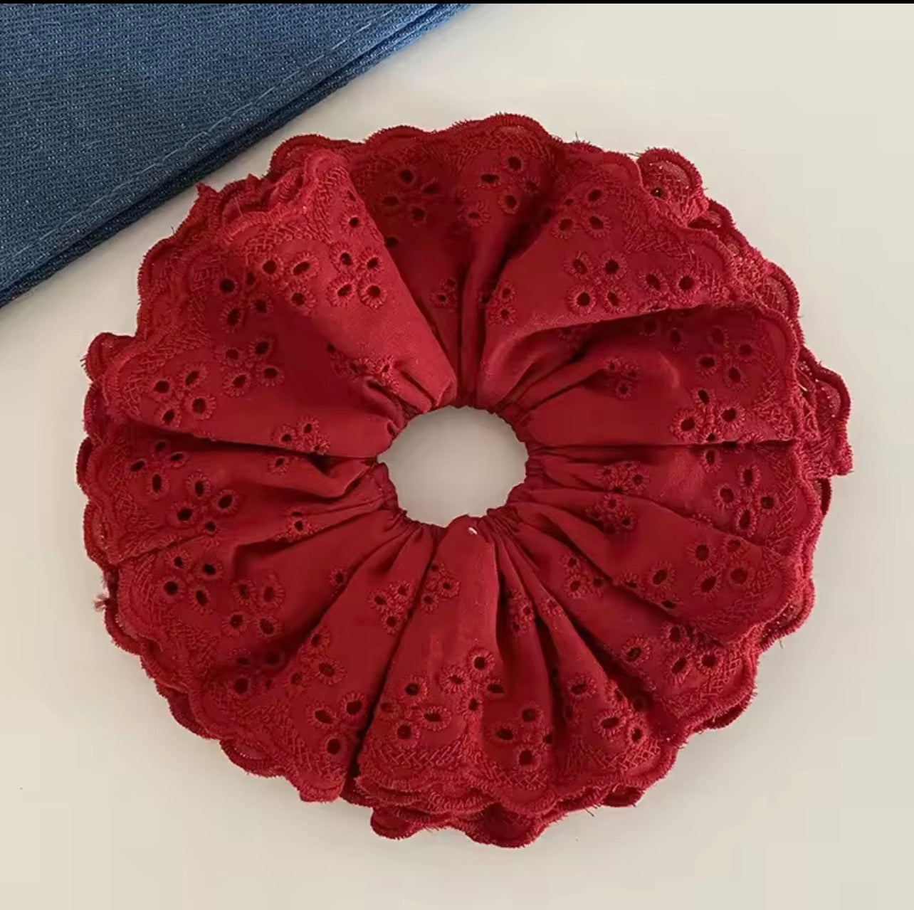 Lace 4 layers large hair scrunchies