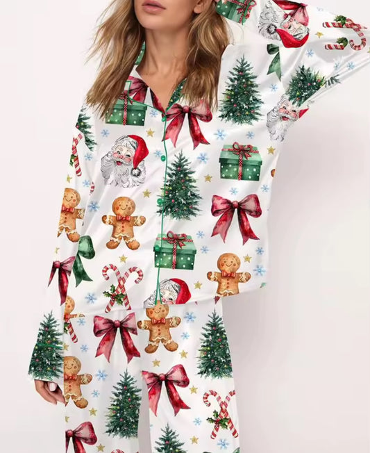 Christmas themed ladies pyjamas
