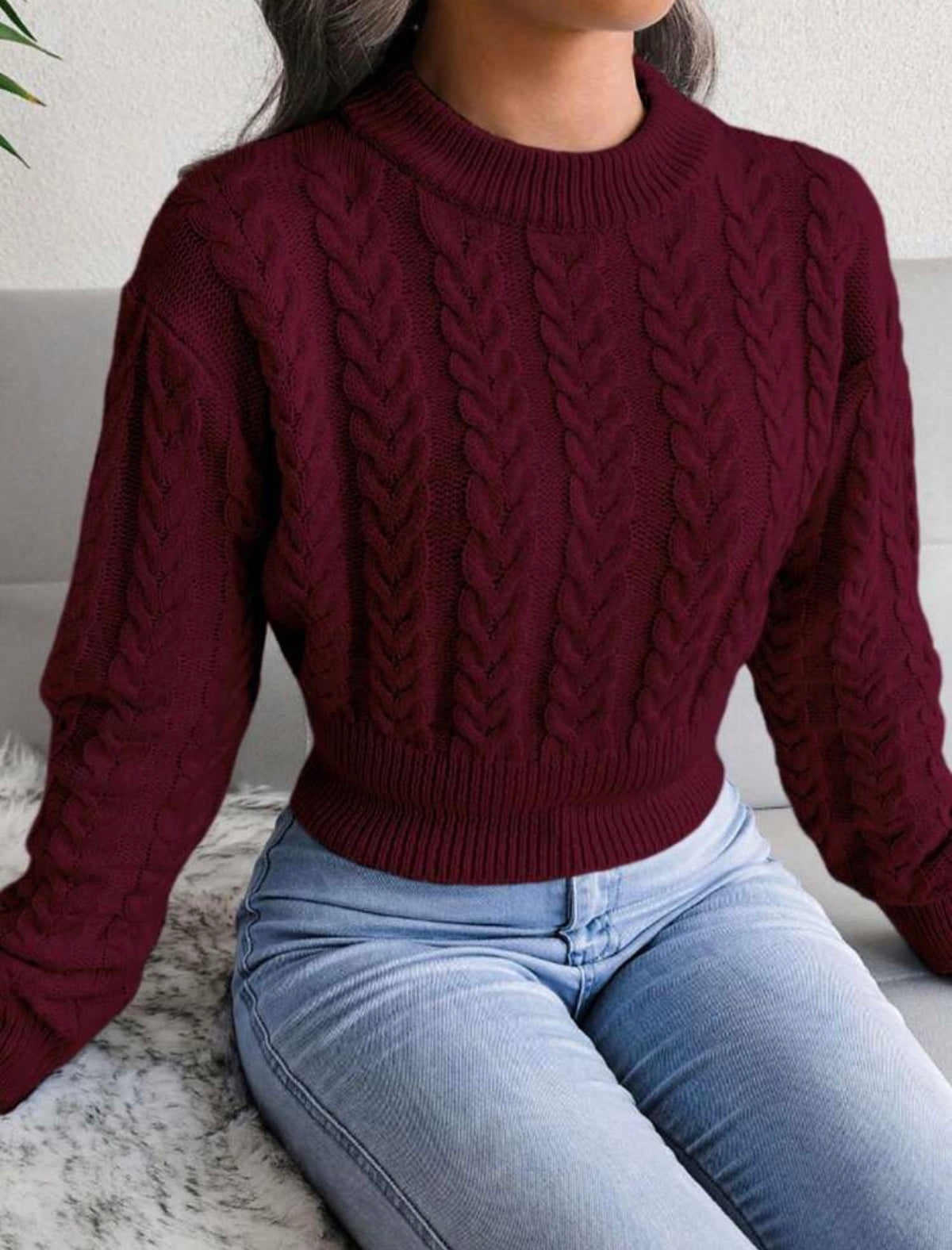 🍷 Bliss Cable Knit Jumper ❤️✨