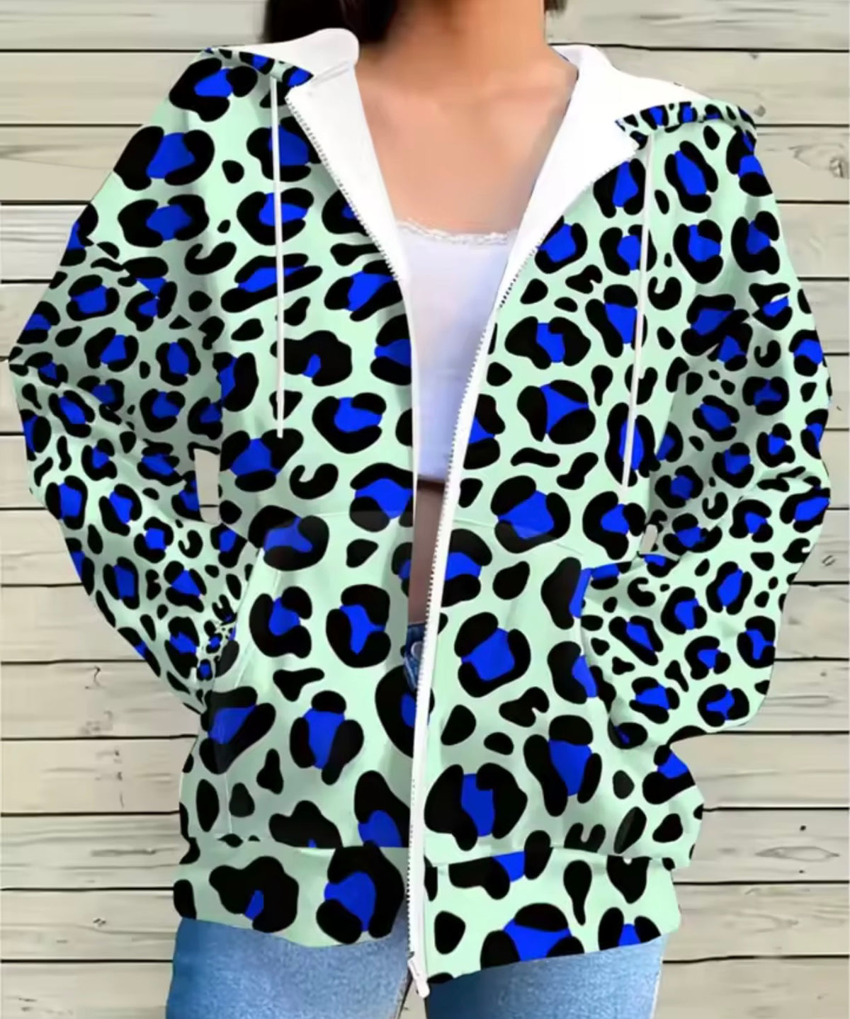 Untamed Queen Leopard Zip-Up Hoodie 👑🐆