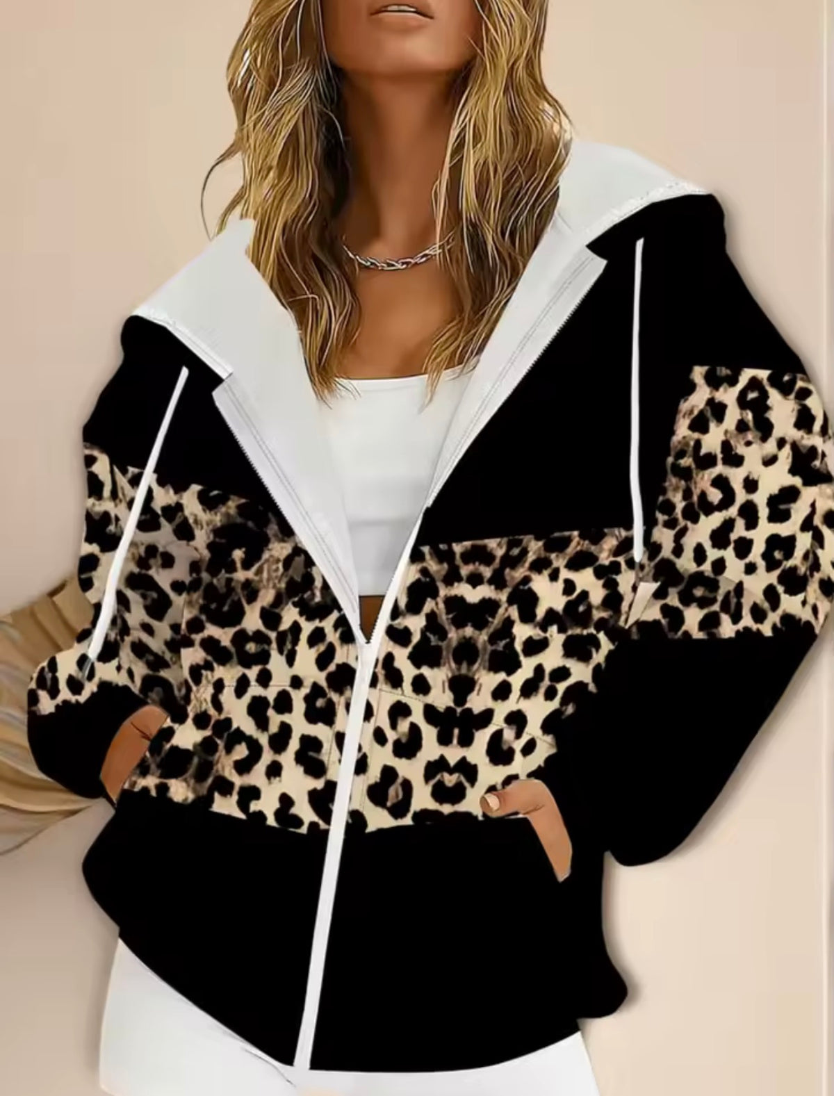Untamed Queen Leopard Zip-Up Hoodie 👑🐆
