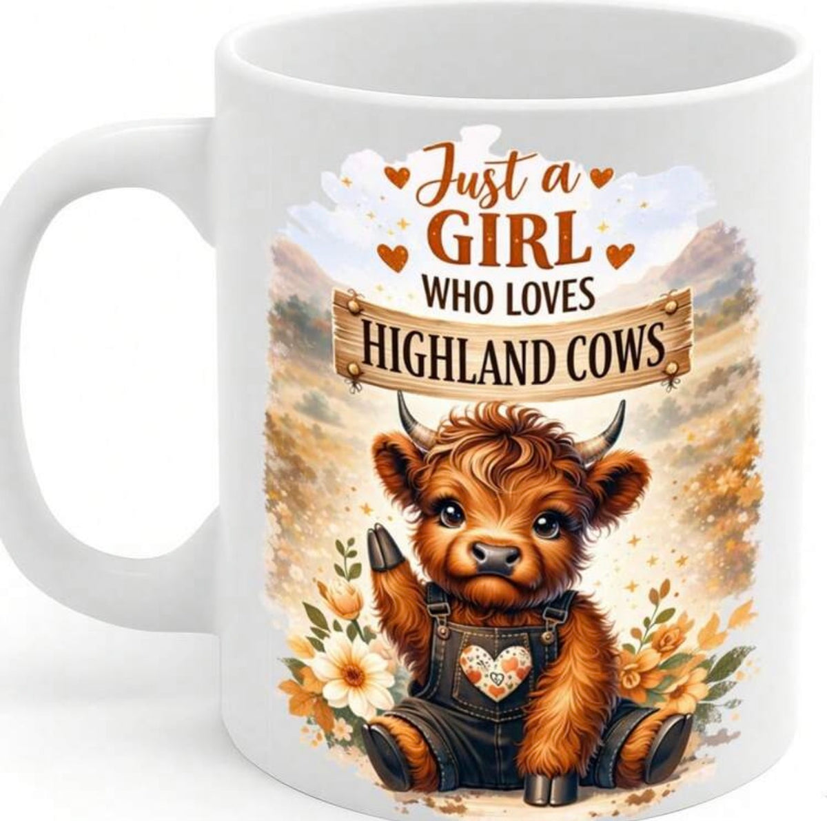🐮💕 Highland Sweetheart – Just a Girl Who Loves Highland Cows Mug