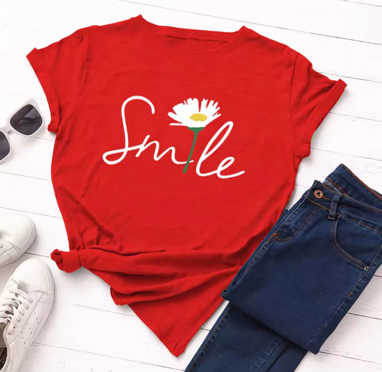 Smile with sunflower T-shirt