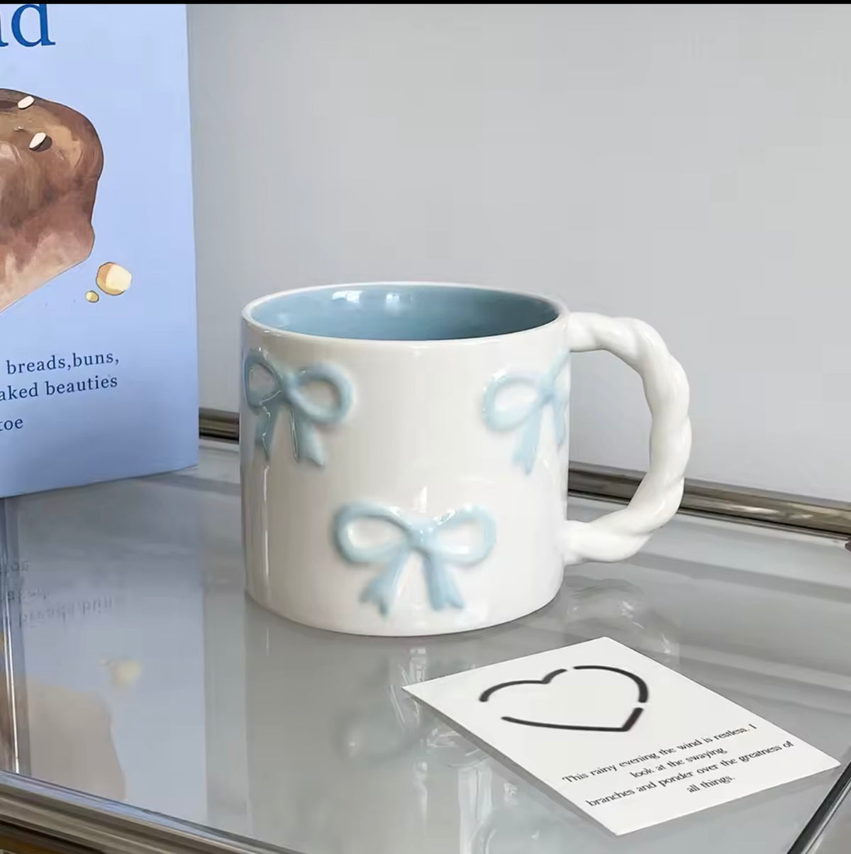 🎀 Blushing Bows Ceramic Mug �