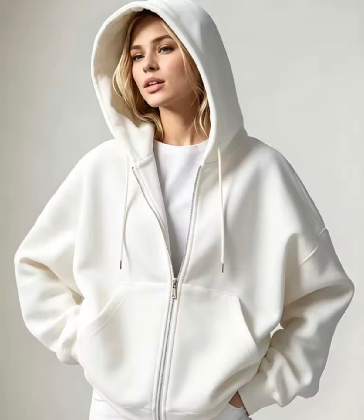 Midnight Muse Oversized Zip Hoodie 🖤👑