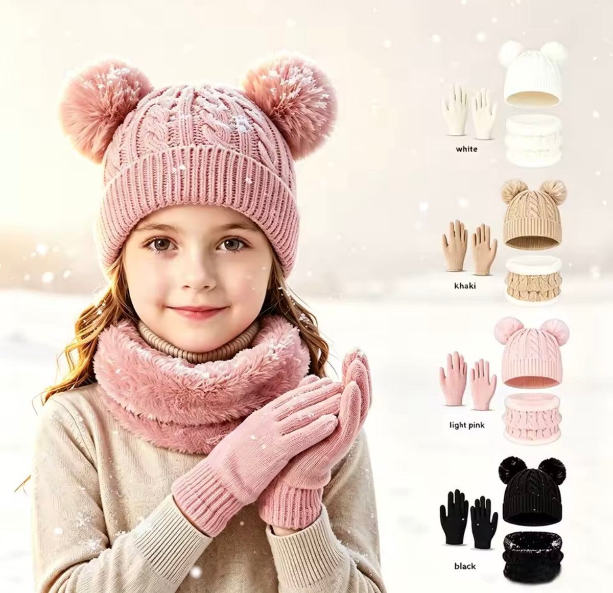 Winter kids cosy set