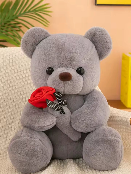 Teddy bear with rose *pre order*