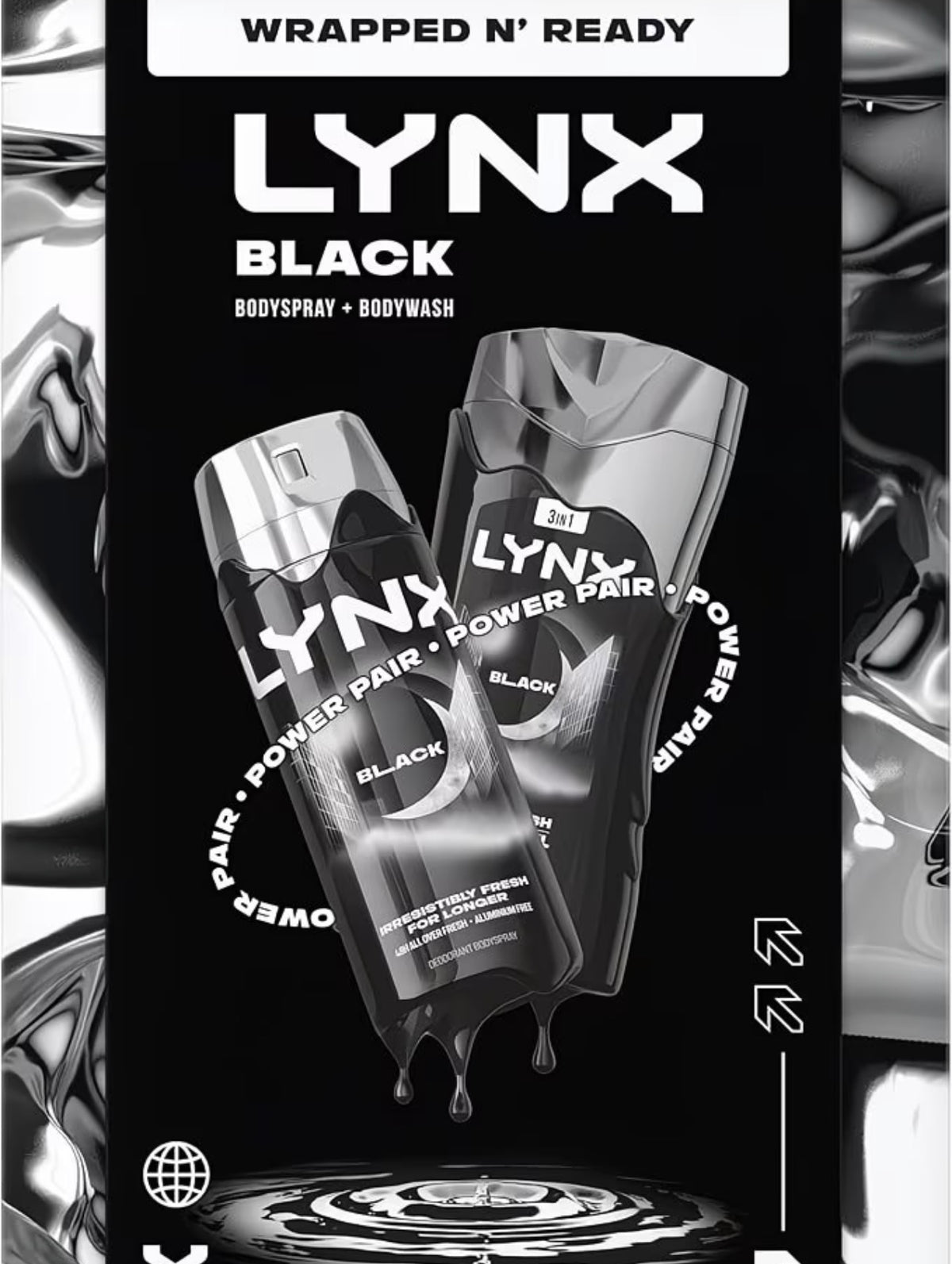 🖤 Midnight Power Duo – Men's Body Spray & Body Wash Gift Set