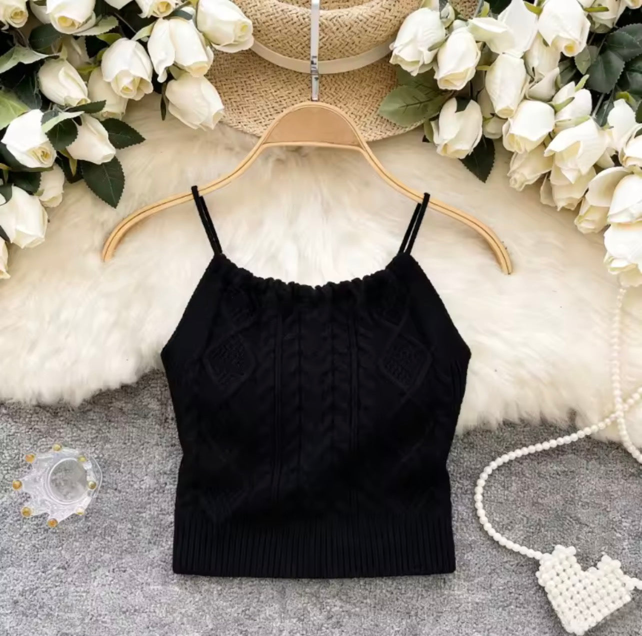 Knit crop top