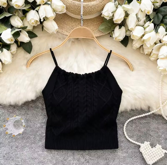 Knit crop top