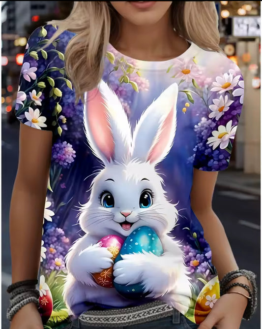 Stunning Easter bunny 3D ladies T-shirt * pre order*