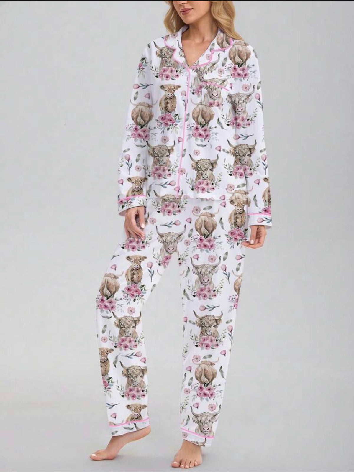 Highland Blossom Cosy Pyjama Set 🩷