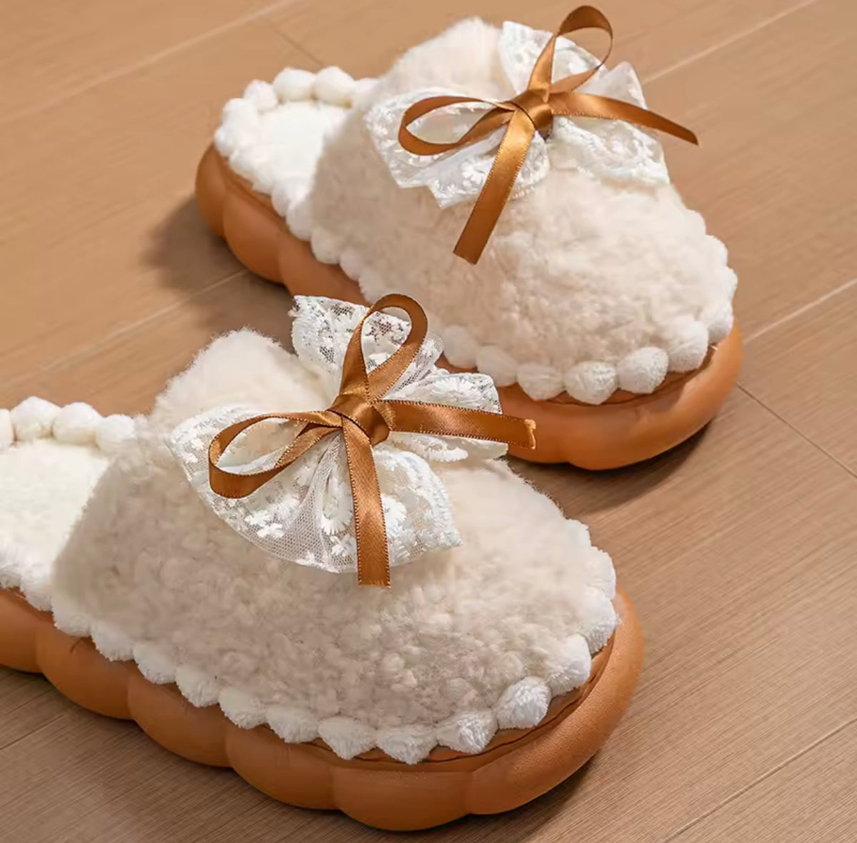 Lace Cloud Slippers