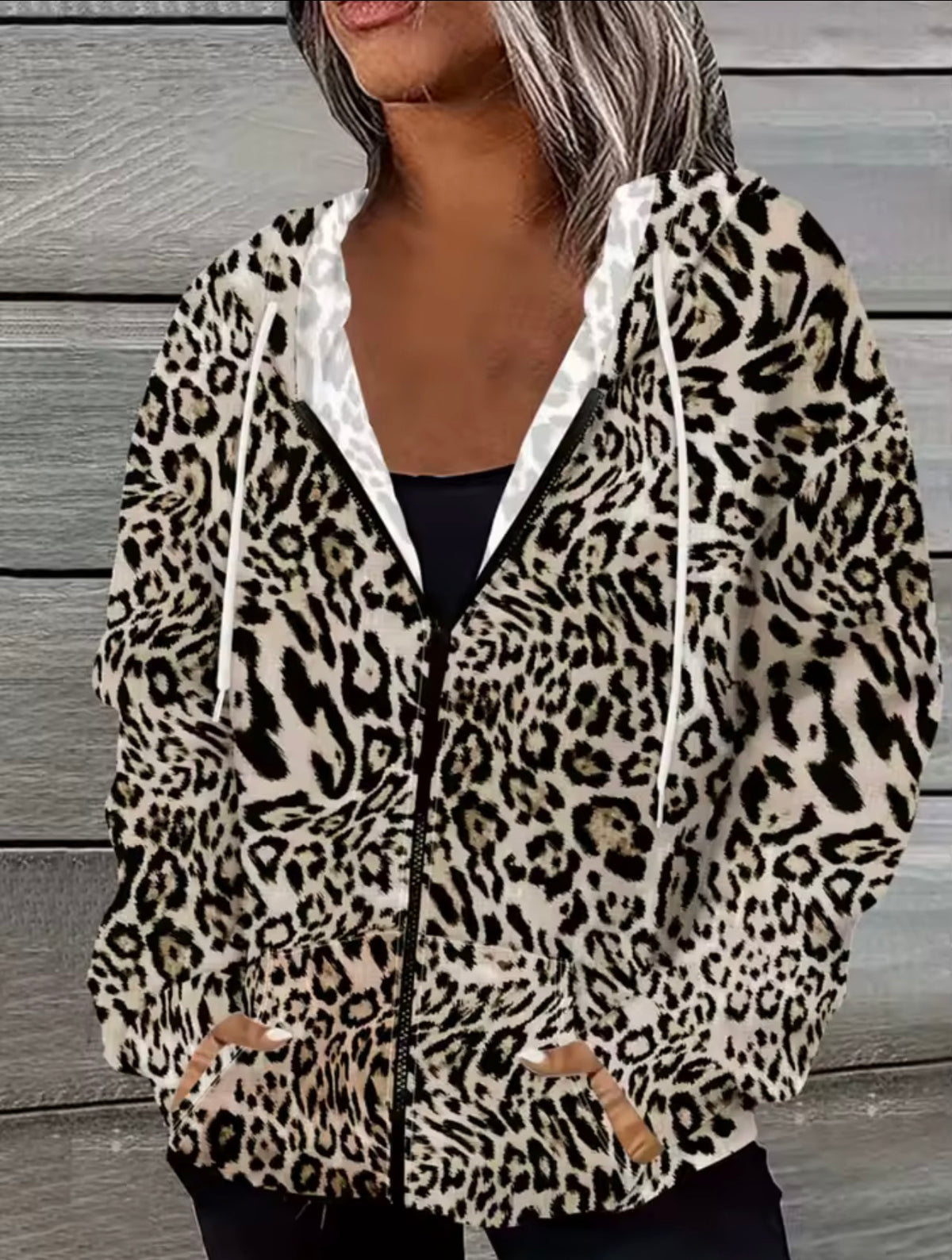 Untamed Queen Leopard Zip-Up Hoodie 👑🐆