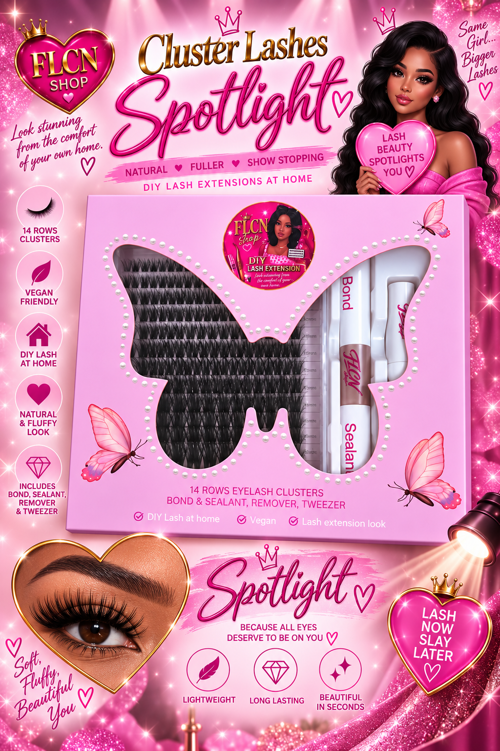FLCN Cluster Lash Collection