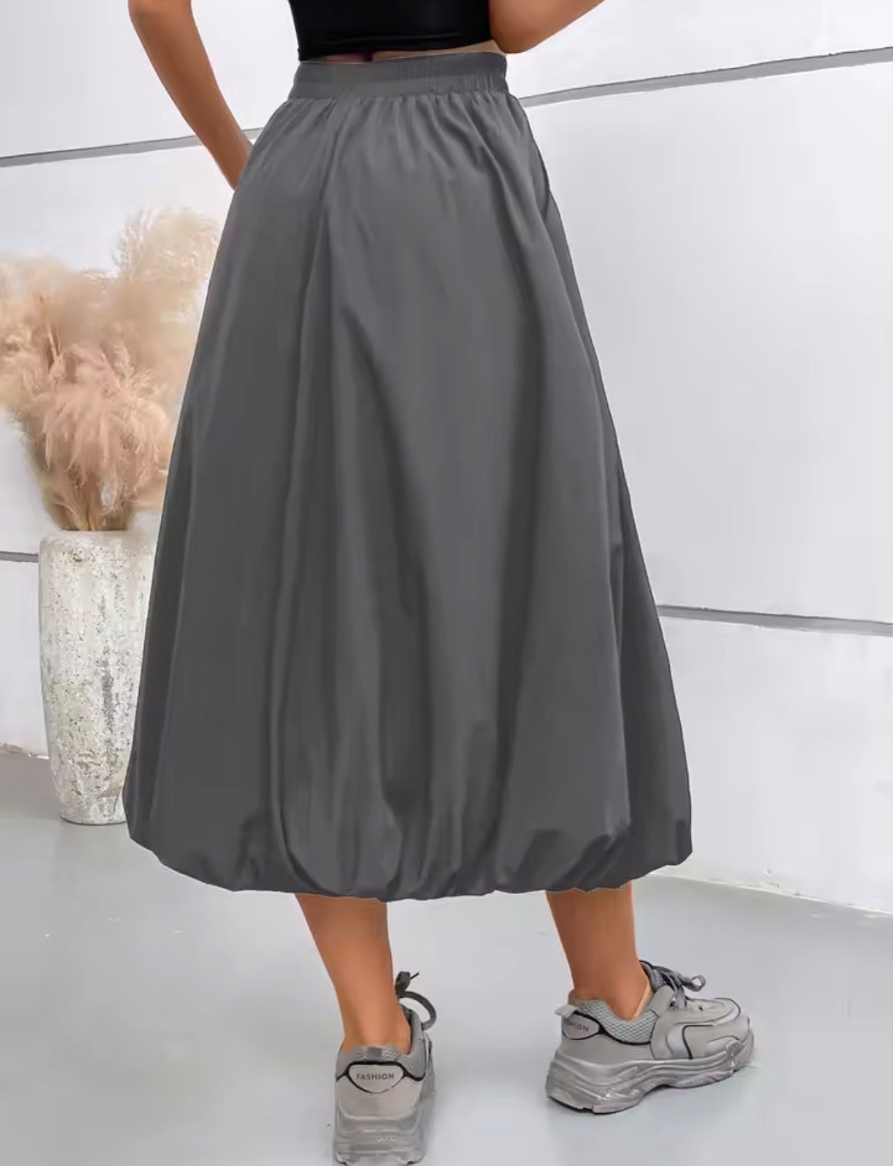 Bubble maxi skirt